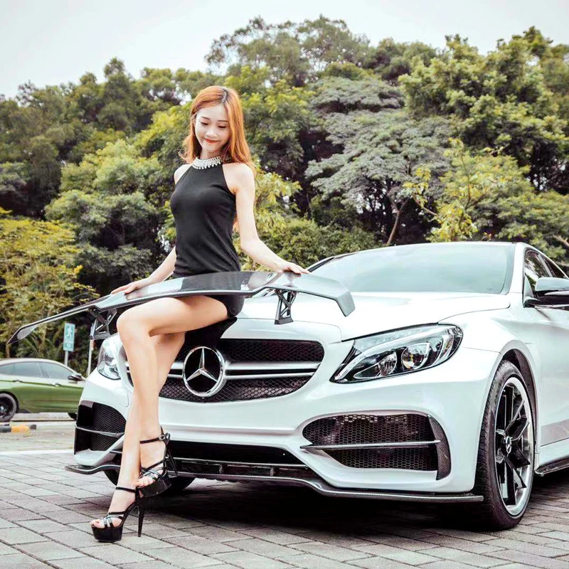 Спойлер из углеволокна для BENZ CLA W204 W205 W212 W117-UP Спойлеры-крылья высокого качества модификация автомобиля аксессуары