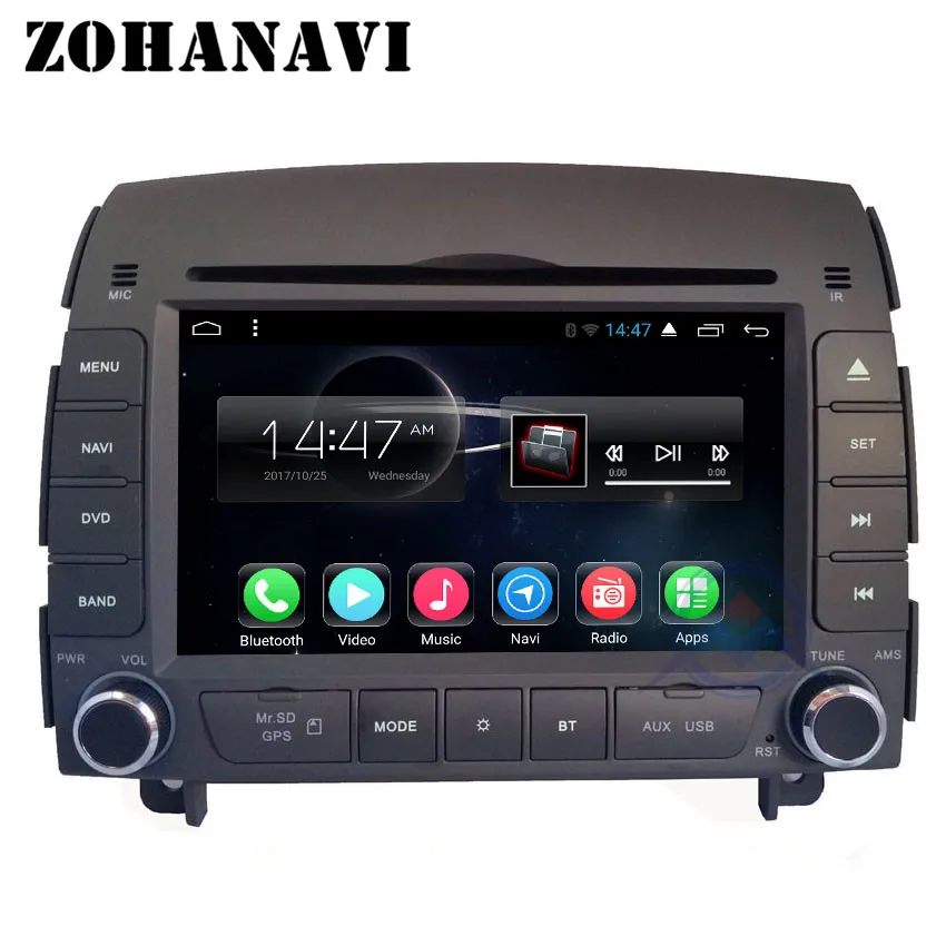 ZOHANAVI Android 10 0 автомобильное стерео аудио для HYUNDAI SONATA NF YU XIANG 2006-автомобильный
