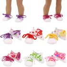 Кроссовки с волнистым верхом 7 см, подходит для осени, для новорожденных и детей 18 дюймов, подарок на день рождения, игрушка для девочек