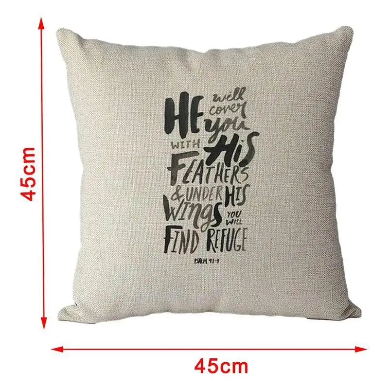 

Words Letters Cushion Covers Cotton Linen Black White Pillow Case Nordic Pillow Decorative Bed Sofa Cover 45x45cm Home L0B9