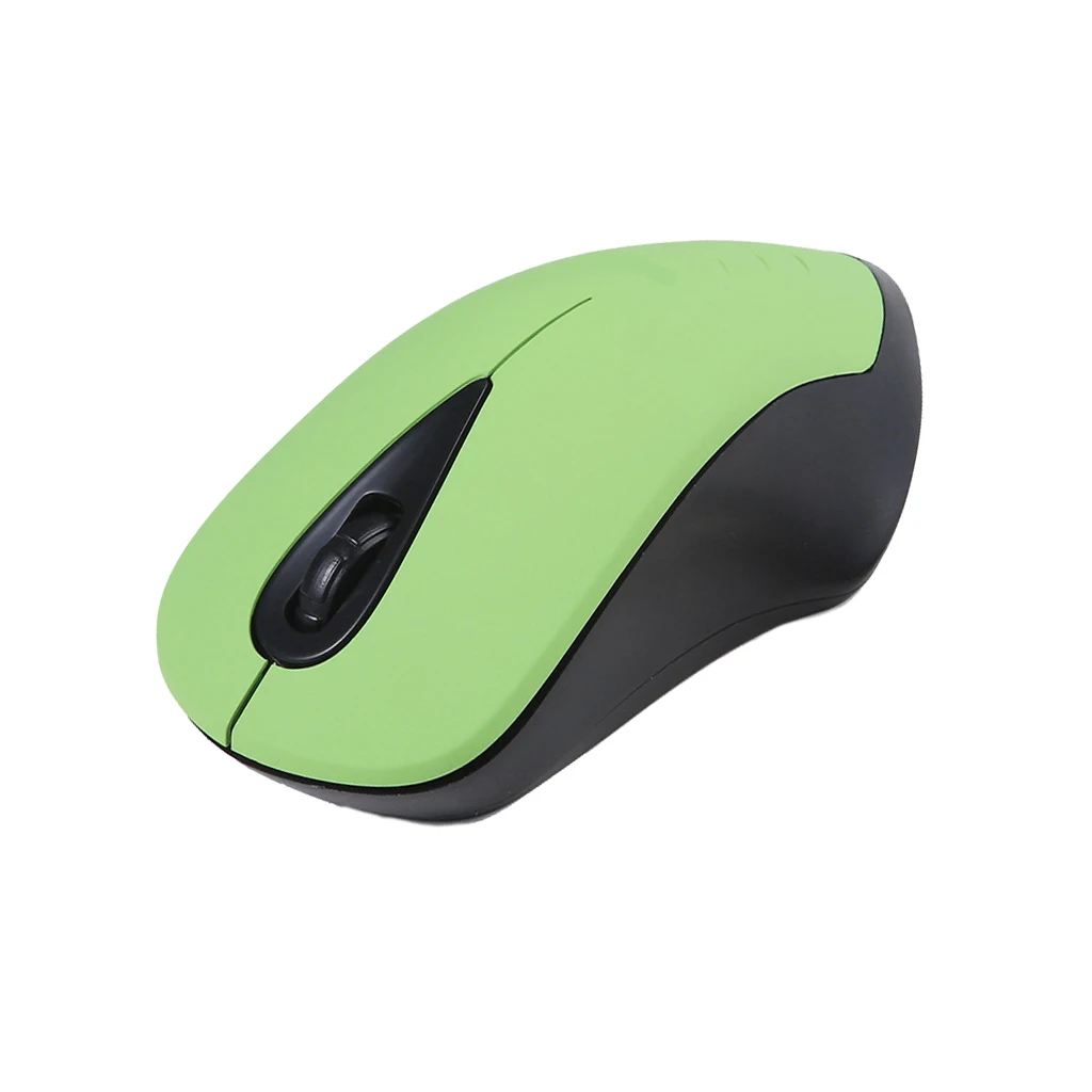 

Optical Wireless Mouse 1200 DPI With 1x USB Receiver For Computer Green