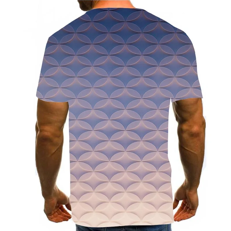 

Men's Abstract Shirt 3D Print T-Shirt Summer Graphic Tees Pattern Tops