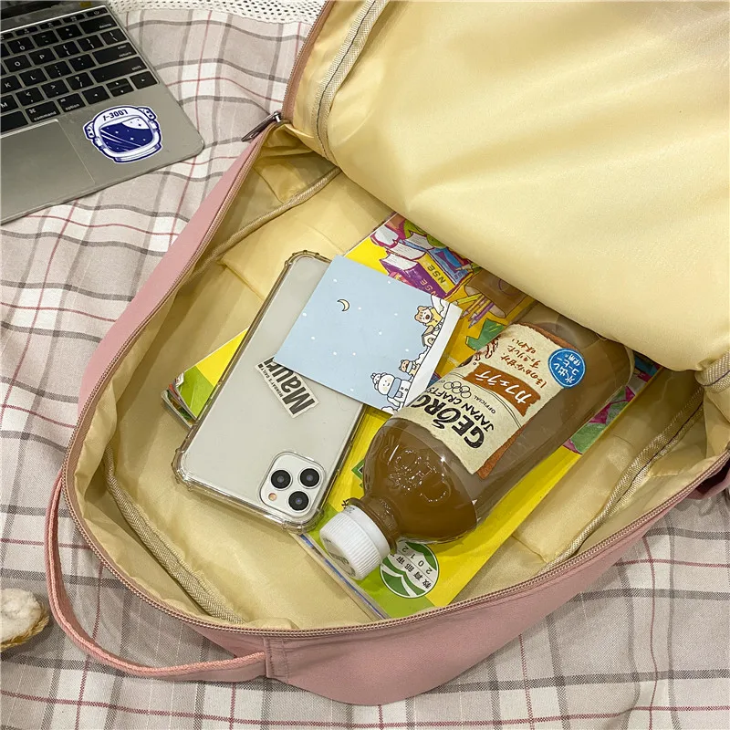 fashion ita backpack waterproof nylon for women laptop ladies cute female rucksack kawaii student men transparent school bag free global shipping