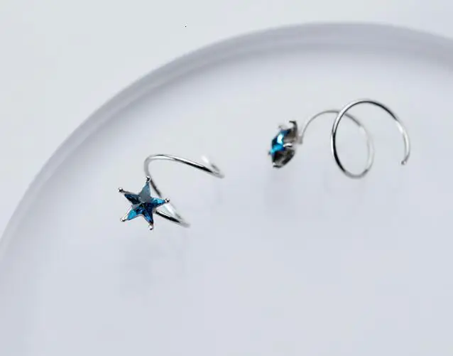 По-настоящему. 100% 925 пробы серебряные ювелирные изделия водяные волны скрученные