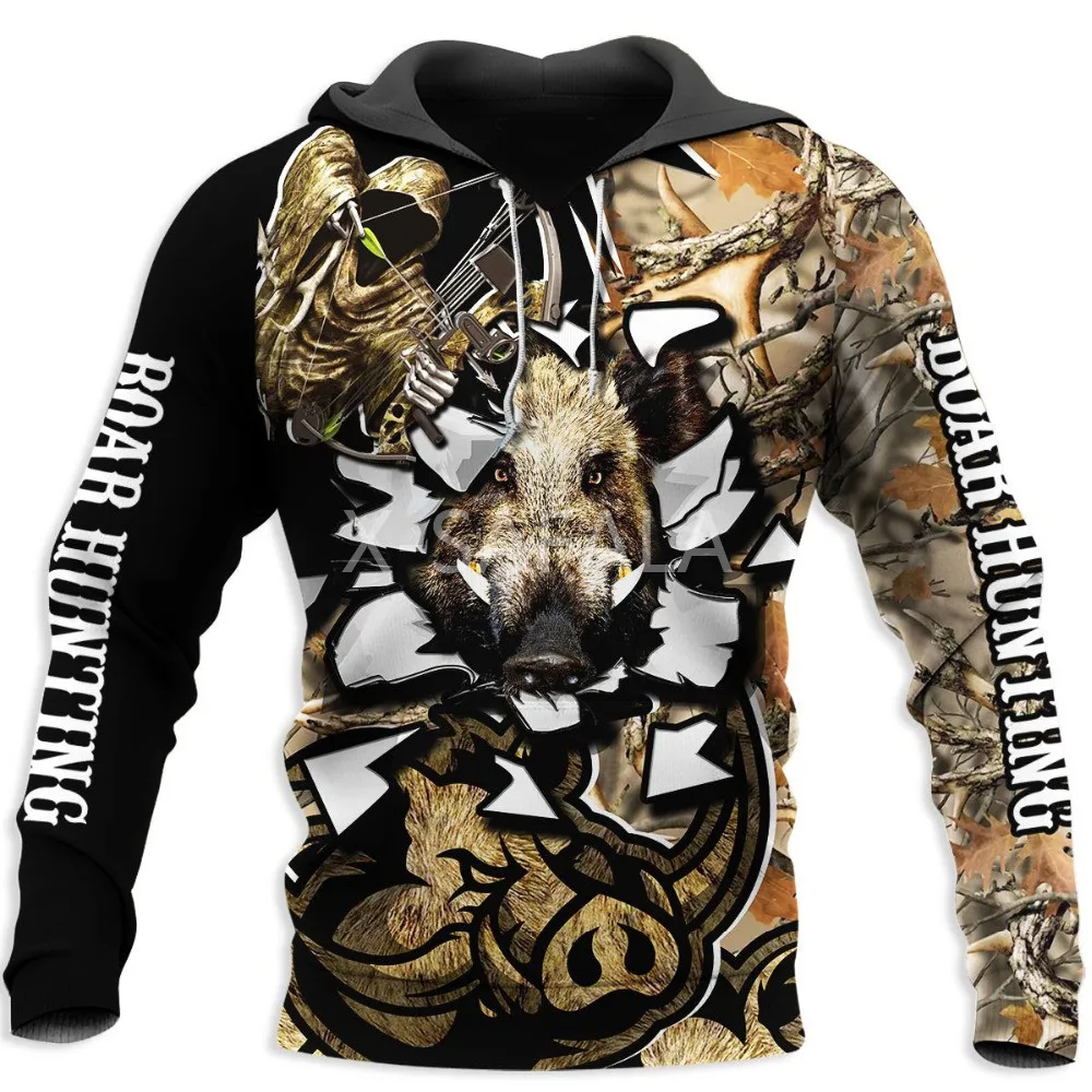 

Boar Hunting Camo 3D Full Print Hoodies Pullover Sweatshirts Man Women Harajuku Outwear Zipper Casual Unisex Jacket Tracksuit