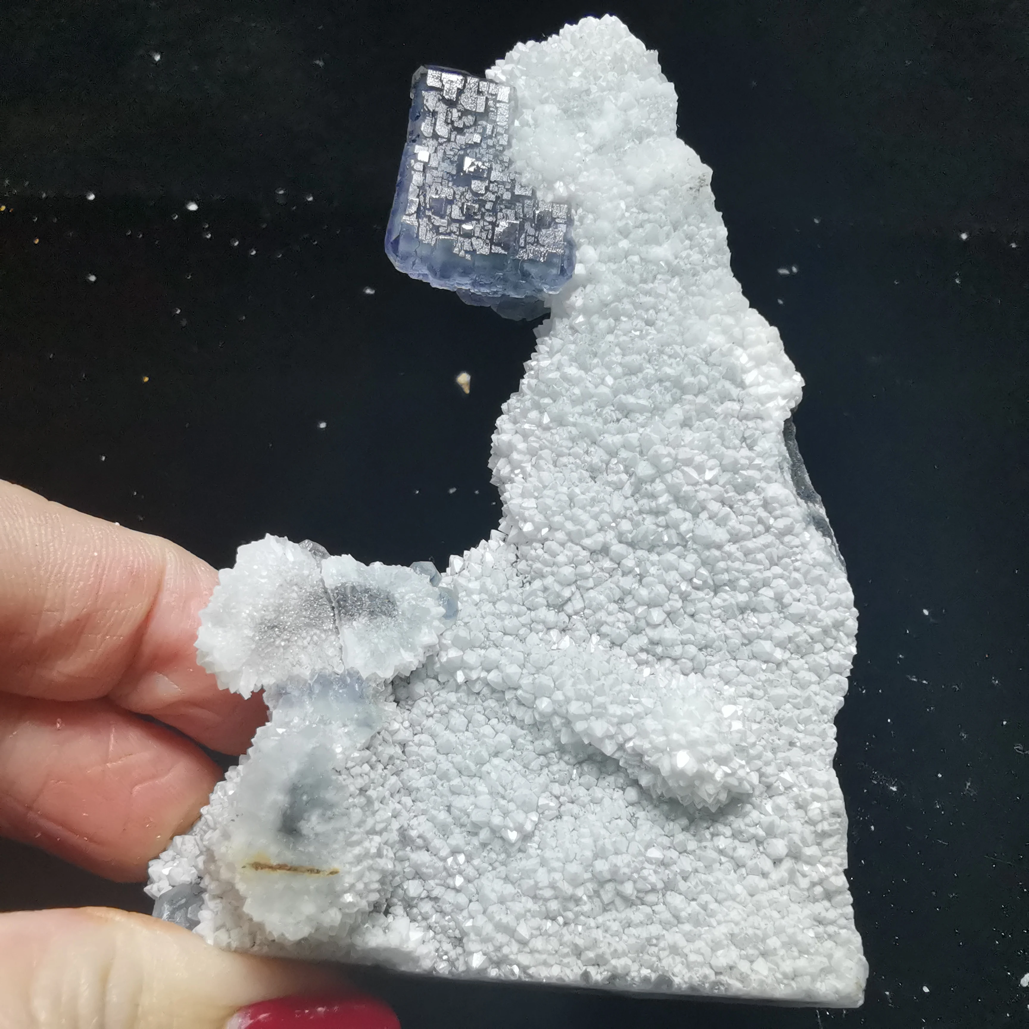 

75.4gNatural green blue fluorite, crystal mineral crystal specimen
