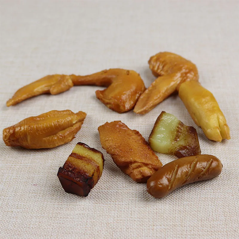 1 шт. Искусственные пластиковые куриные барабанные палочки капуста колбаса