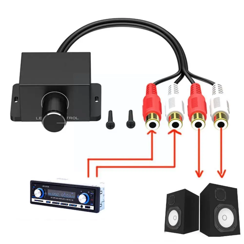 Car Audio Amplifier Bass RCA Level Remote Volume Control LC1 Accessories Parts Universal Knob Automobiles K4B7 | Многоканальные
