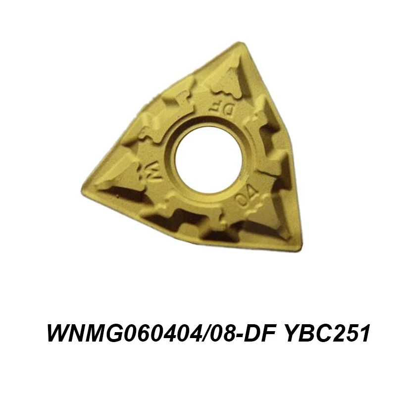 

100% Original WNMG 060404 060408 WNMG060404-DF WNMG060408-DF YBC251 Cutting Tool Special For Steel Processing Carbide Inserts