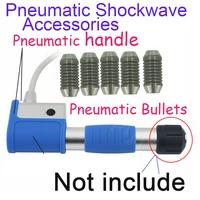 pneumatic accessories shockwave therapy machine use to pneumatic shock wave handle gun and 5 bullets ed treatment massage