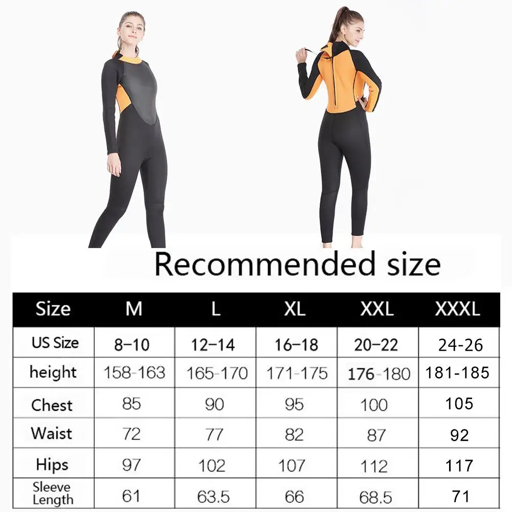 

Split Type 3mm Thickened Female Diving Suit Thermal Neoprene Surfing Wetsuit for Winter Swimming Paddling Accessories