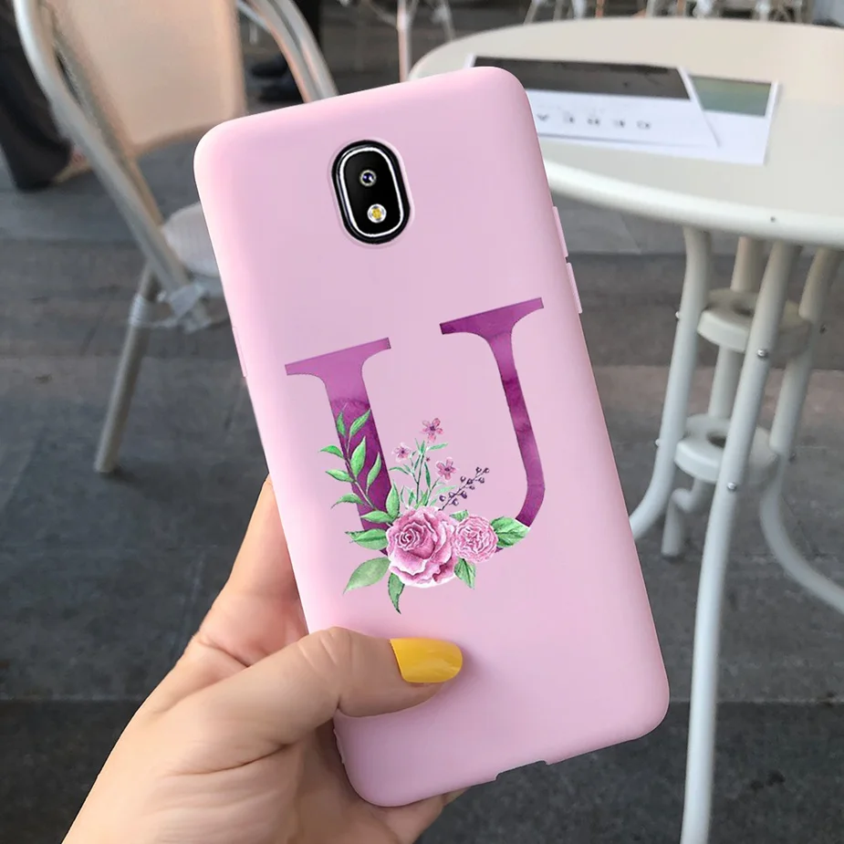 Милый чехол с надписью для Samsung Galaxy J3 J5 J7 2017 J330 J530 J730 Мягкая силиконовая задняя