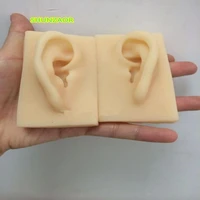 1pair 11 simulation human soft silicone ear models acupuncture accs supplies practice model medical teaching tools