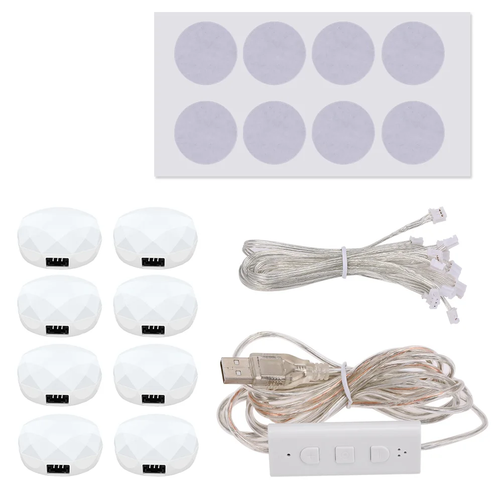 Светодиодный подсветка косметического зеркала с регулируемой яркостью 8 штук