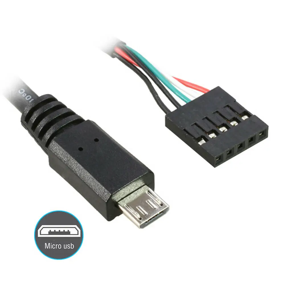 

50cm cable adapter 5pin header socket to micro USB 5pin connector motherboard