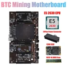 Материнская плата H61 X79 для майнинга BTC с процессором E5 2630 + RECC 4G DDR3 ОЗУ + 120G SSD + 24-контактный разъем, Поддержка графического процессора 3060 3070 3080