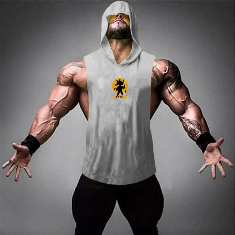 

Sport Singlet Clothing Bodybuilding Workout Gym Vest Fitness New Brand Fashion Cotton Sleeveless Shirts Tank Tops Men Fitness