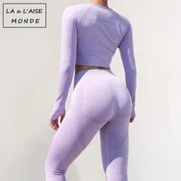 seamless gym clothing women gym yoga set fitness workout sets yoga top athletic legging womens sportswear suit