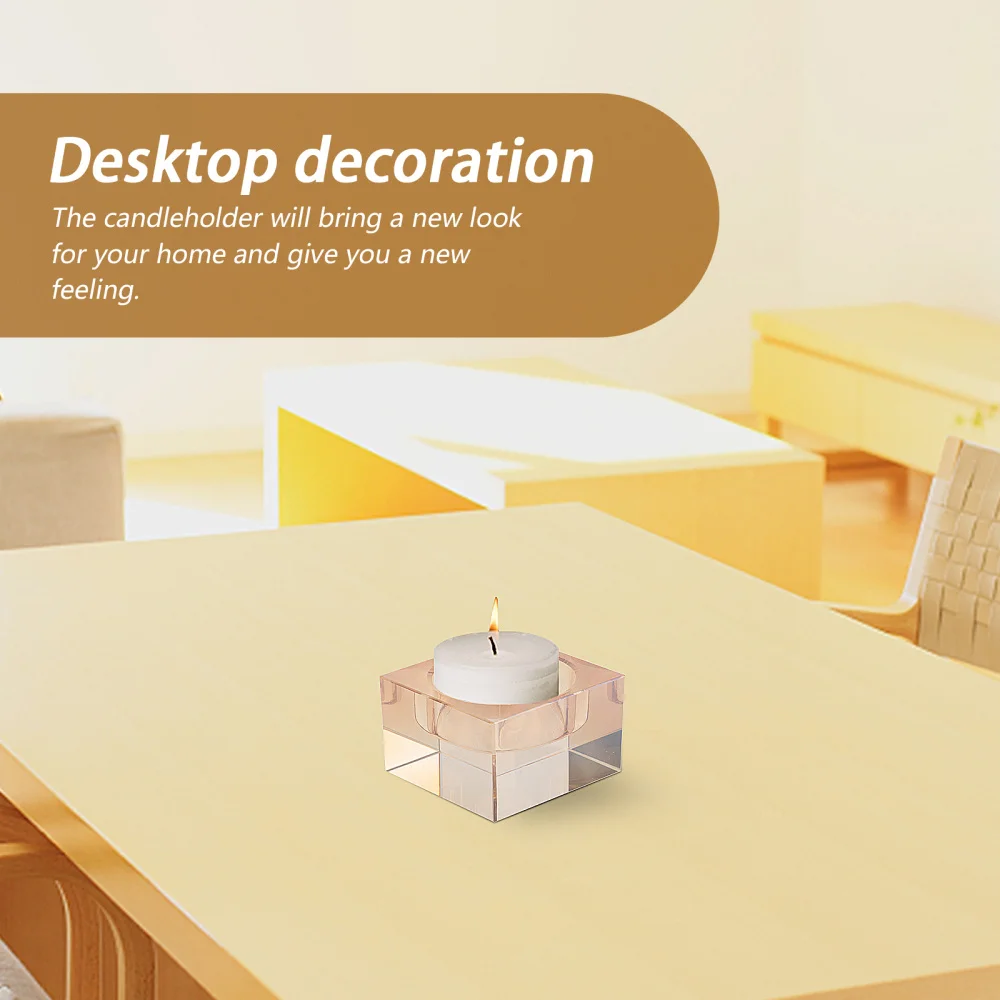 

3pcs Festival Candleholder Decoration Crystal Cup Candleholder (Champagne)