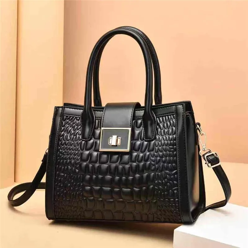 

2021 New Fashion All-match Crocodile Pattern Handbag for Ladies Large Capacity and High Quality Shoulder Diagonal Bag Sac A Main