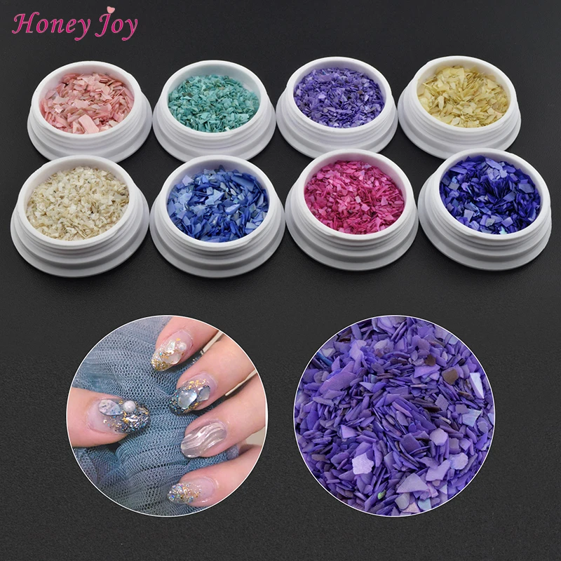 

10g Nail Art Decorations Nail Glitter Flakes Shell Sparkly Sequins Irregular Mixed DIY Gel Polish Nail Accessories