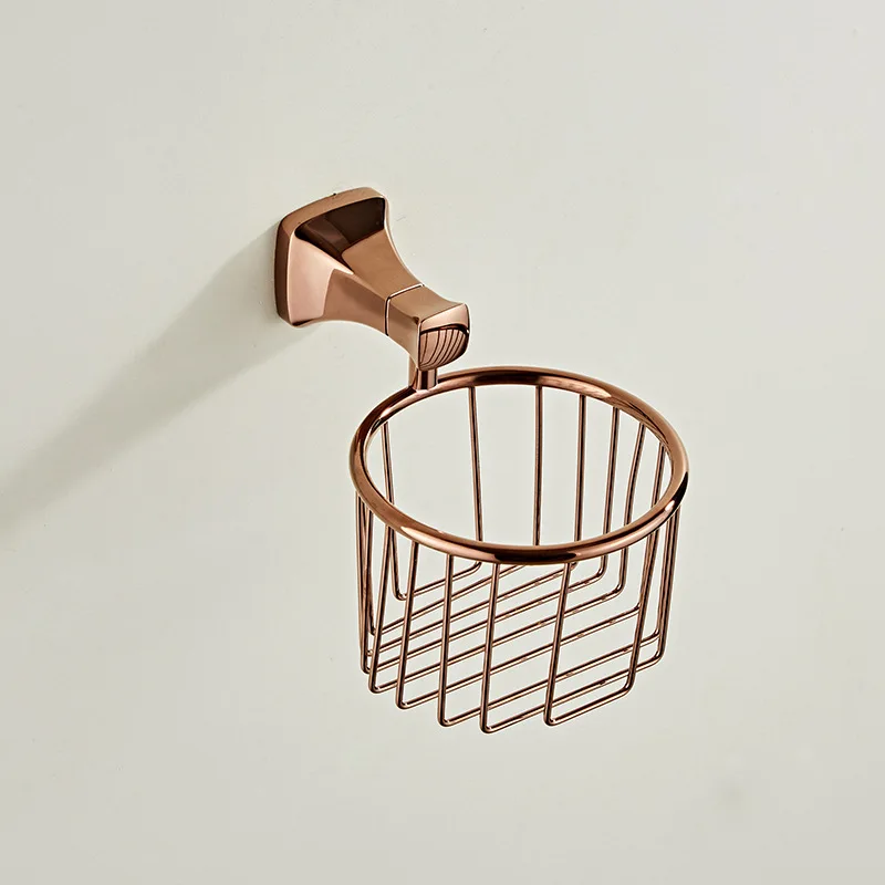 Корзина для бумажных полотенец из нержавеющей стали ванная комната позолоченная