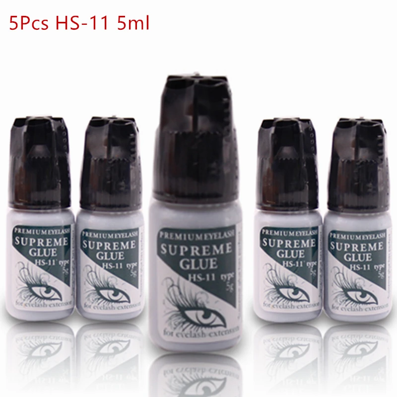 5pcs PREMIUM SUPREME HS-11 False Eyelashes Makeup Adhesive False Eyelash Glue GLUE for eyelash extension Adhesive 2-3Second 7-8W