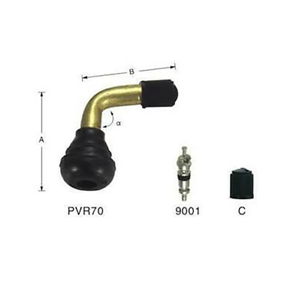 

10pcs Valve Stems 90 Degree For Moped Scooter Tire Bent Tubeless Tires