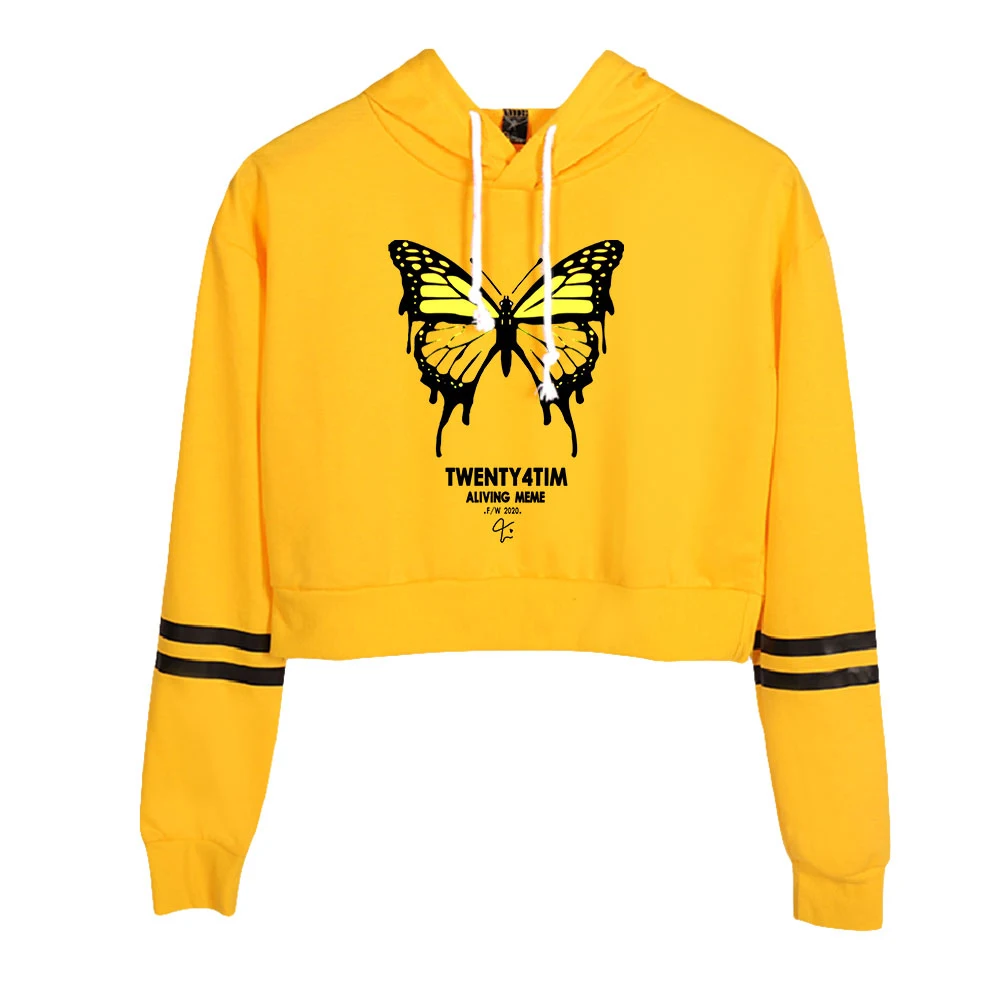 

Twenty4tim casual sweatshirt ladies loose hoodie short sexy Harajuku girl clothes hoodie tops