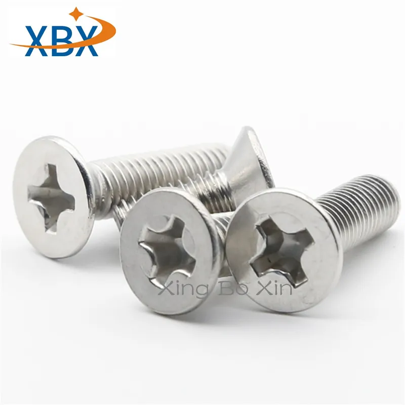 M3 * 4 M4 5 M5X6 DIN965 GB819 304 Винты с плоской головкой из нержавеющей стали потайной