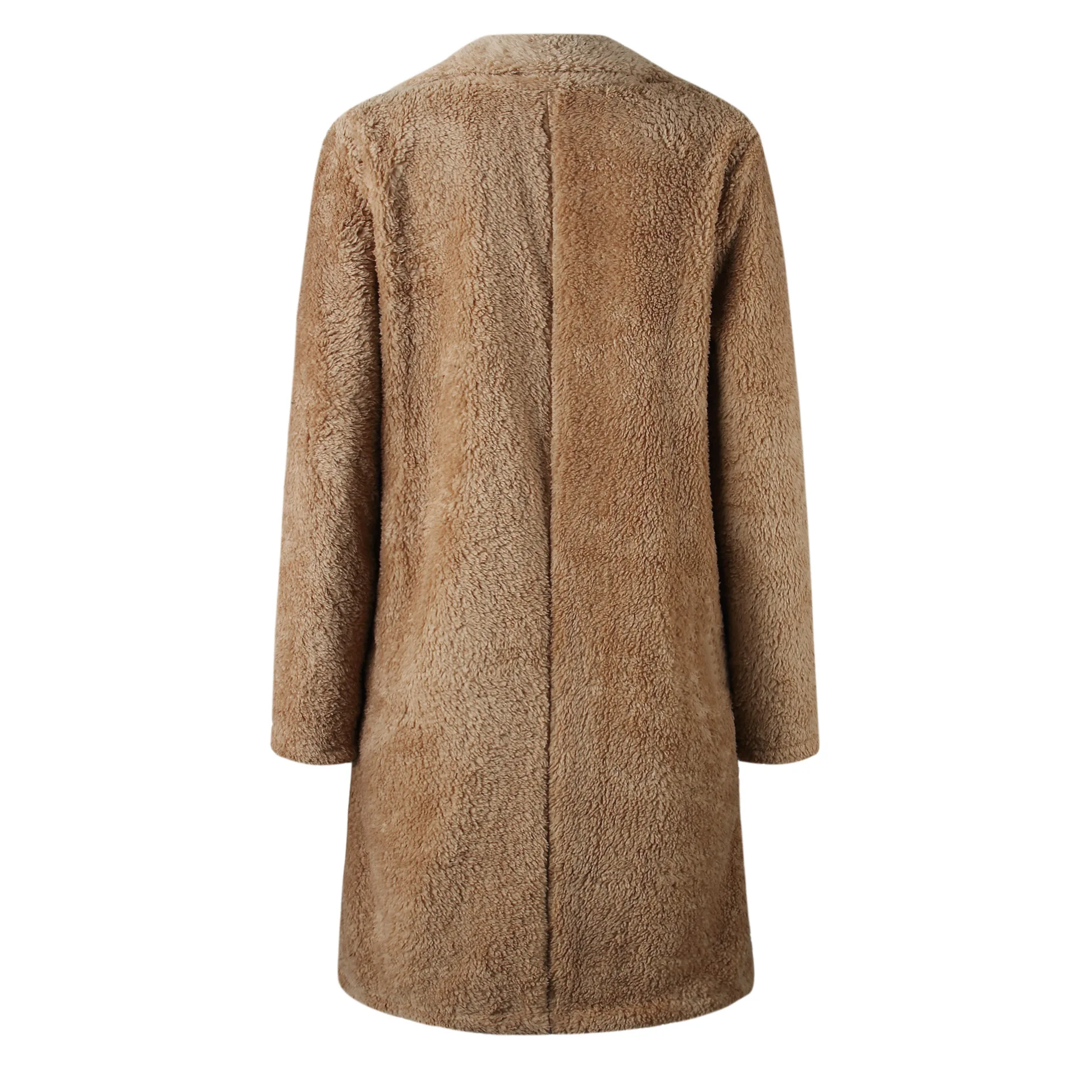 

Autumn Long Winter Coat Woman Faux Fur Warm Women Jacket Female Plush Teddy Coats Women's Trench Coat 2020 OverSize Outwear