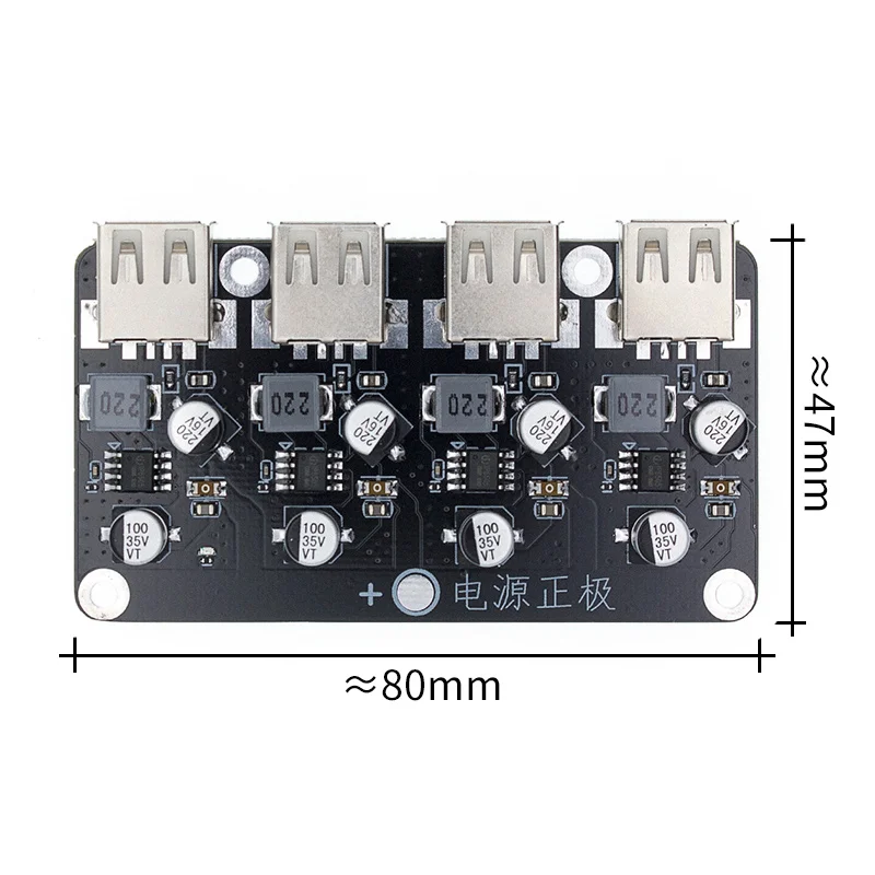 QC3.0 QC2.0 USB DC-DC понижающий преобразователь для зарядки модуль 6-32 в 9 12 В 24 Быстрого