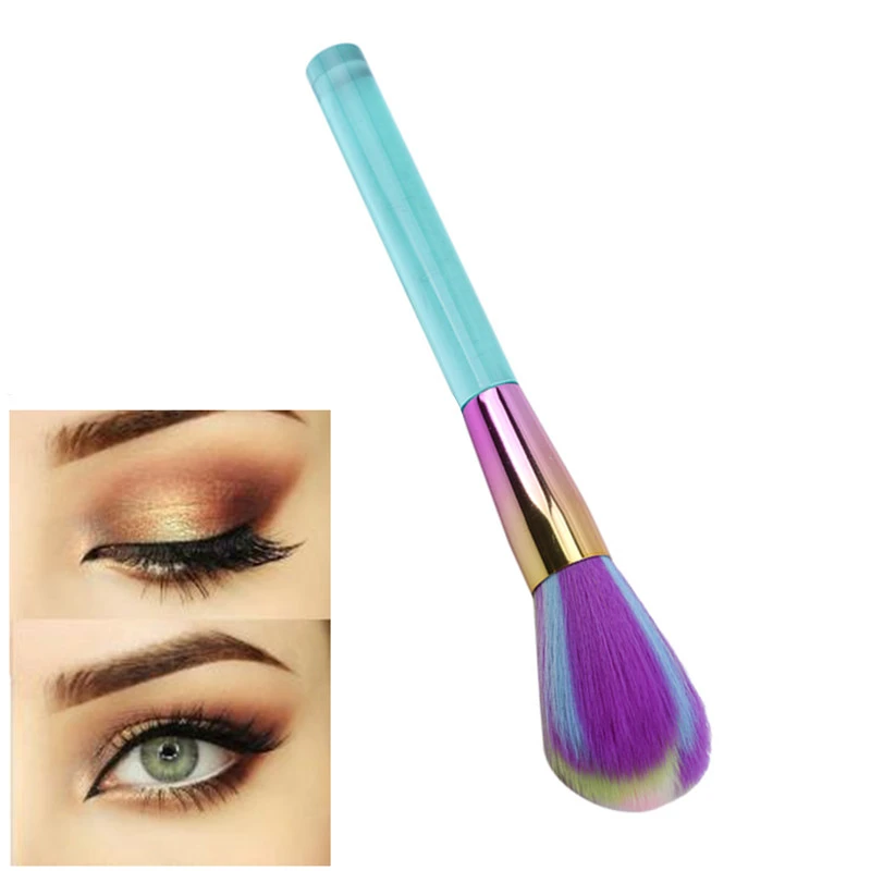 

Makeup Brush And Cosmetics Tool Flat Column Base Brush Acrylic Transparent Make-up For Woman Professional