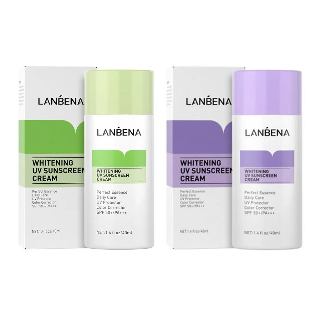 

Purple Whitening Uv Sunscreen Face Cream Sunblock Spf50+ Sweat-Proof Waterproof 40Ml Skincare Serum