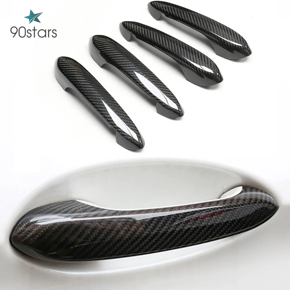 Накладка на дверную ручку из настоящего углеродного волокна накладка LHD и RHD для