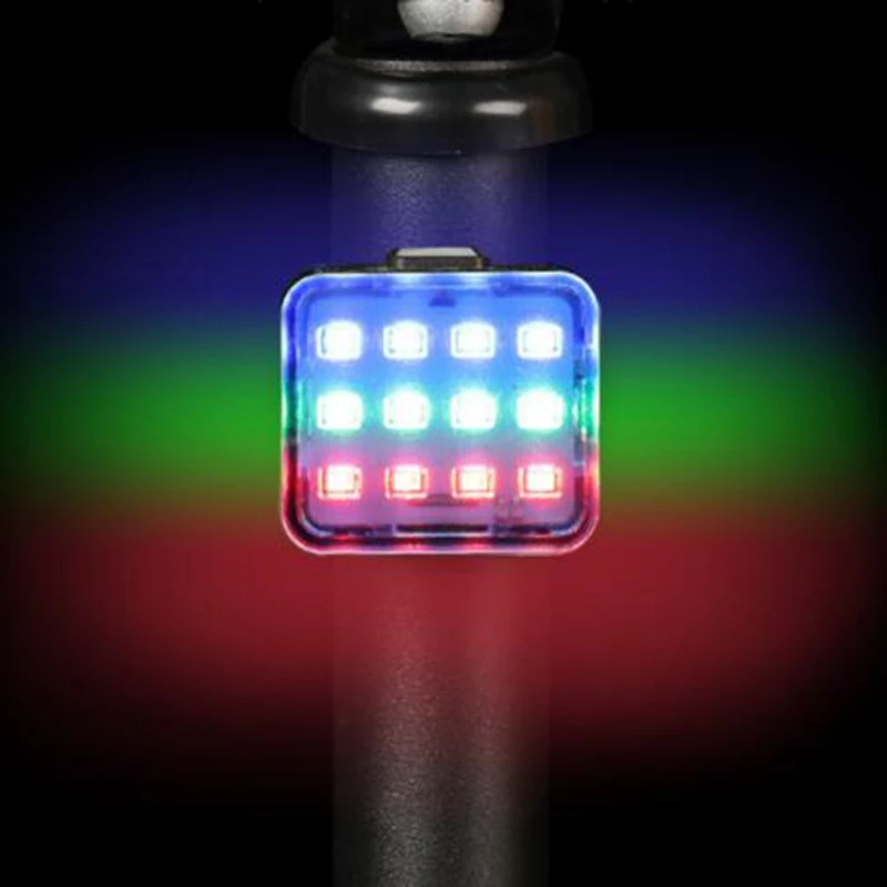 

Bicycle light USB charging rainproof mountain folding bicycle color warning light riding equipment bicycle tail light
