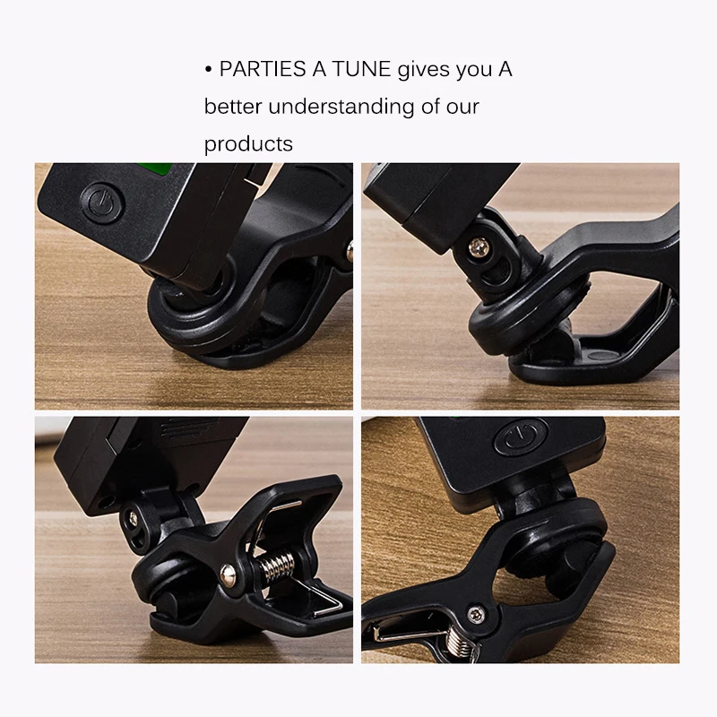 Цифровой Электрический тюнер с клипсой большой цветной экран точный для