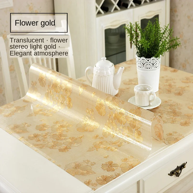 2020 New Hot Sale Colored Rectangular PVC Tablecloth Waterproof and Oilproof Table Mat Heat Resistant Geometric Coffee | Дом и сад
