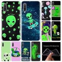 cute cartoon alien space funny art soft phone case for xiaomi redmi note 10 10s 9 9s 8 7 8t 11s 11t 11 pro 9a 9t 9c 8a 7a shell