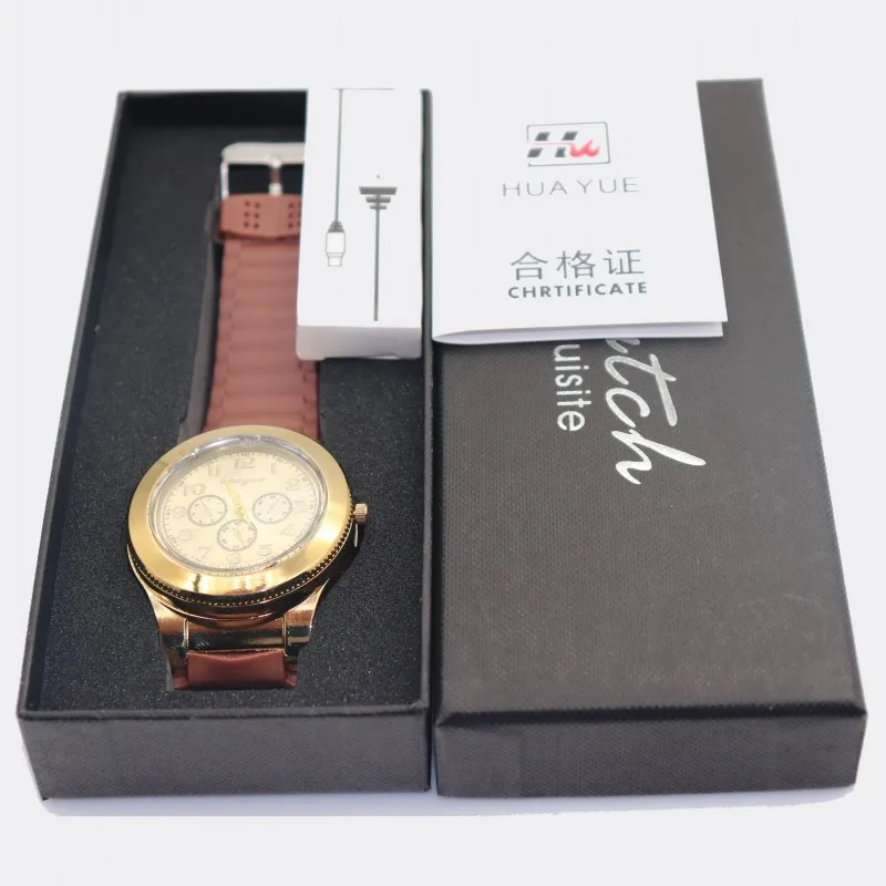 

Cigarette Lighter Watch Men Women Fashion Casual Sport Quartz Watches USB Charging Silicone Jelly Lighter F772 1pcs