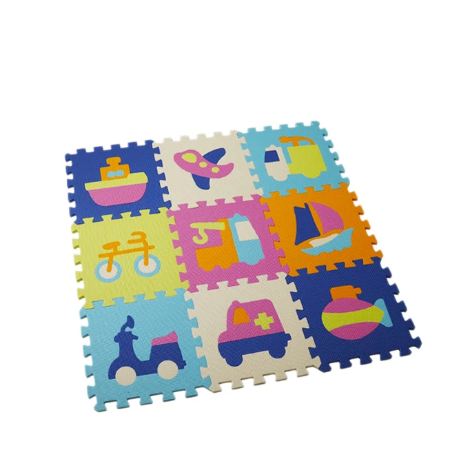 9 шт. детские игровые коврики с рисунками животных из мультфильмов пены EVA для игр