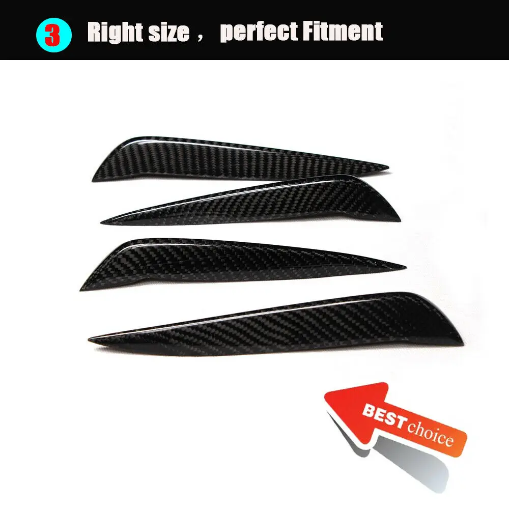 

Front Bumper Lip Canard Splitters Trim Kits Fit for Audi S3 13-16 Carbon Fiber