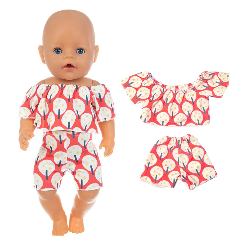 

New Suit Doll Clothes Fit 17 inch 43cm Doll Clothes Born Baby Suit For Baby Birthday Festival Gift