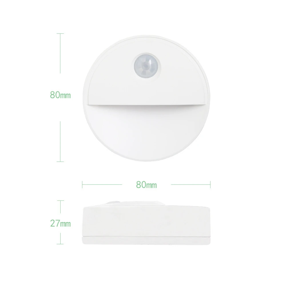 

PIR Infrared Motion Sensor Night Light 6 LED Bulb Battery power Auto On and Off For Closet Stair Wall Lamps Bar Lighting