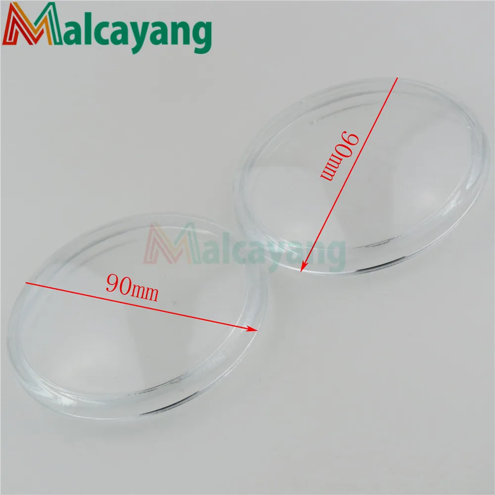 Противотуманные фары с круглым диаметром 90 мм закаленное стекло желтого цвета