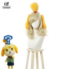 Парик для косплея Изабель ROLECOS, женский парик из синтетических волос, с пересекающимися животными, для косплея, с бежевыми волосами, 30 см