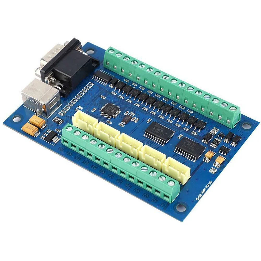 Небольшой 5 осевой секционный щит запчасти шаговый драйвер интерфейс с ЧПУ USB DIY 12