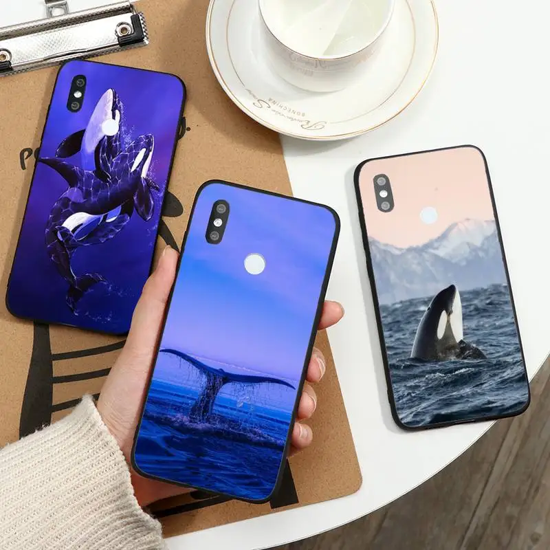 

Ocean animal Killer Whale Orca Phone Case For Xiaomi Redmi note 7 8 9 t max3 s 10 pro lite coque funda shell cover