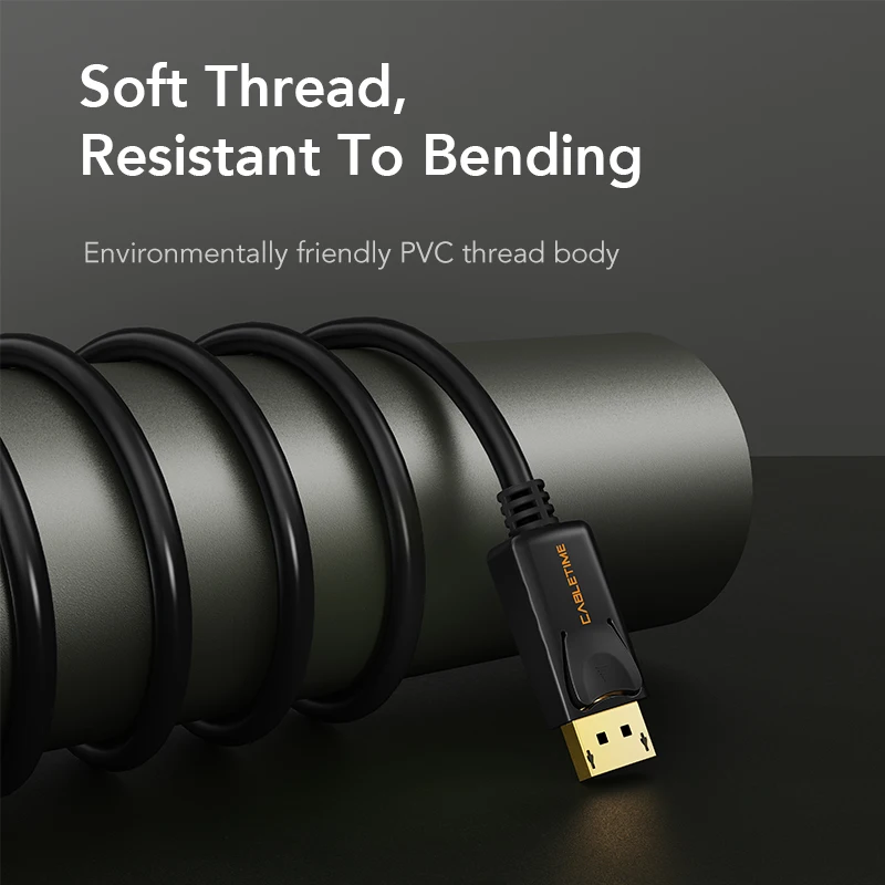 Кабель CABLETIME Mini Display Port to Cable 4K 60HZ Thunderbolt DP For Macbook C053|Кабели VGA| |