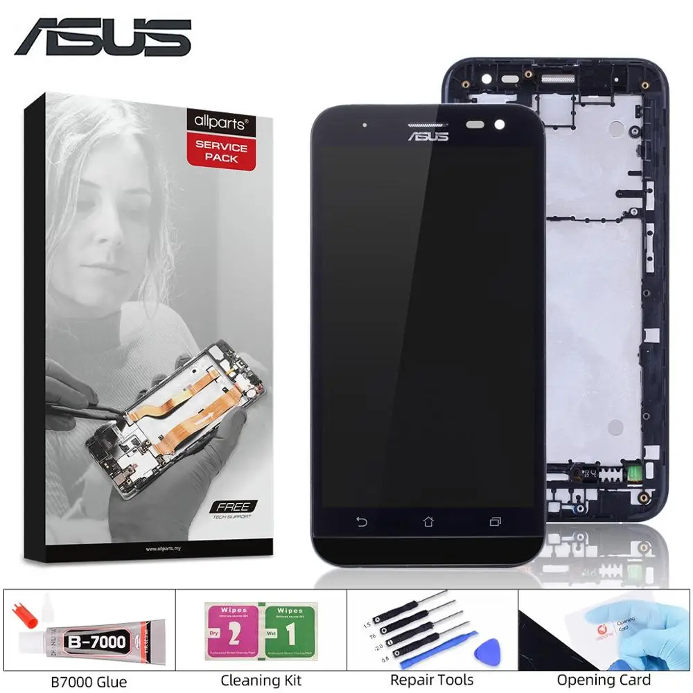 Дисплей для ASUS Zenfone 2 Laser ZE500KL LCD ZE500KG в сборе с тачскрином на рамке Оригинал